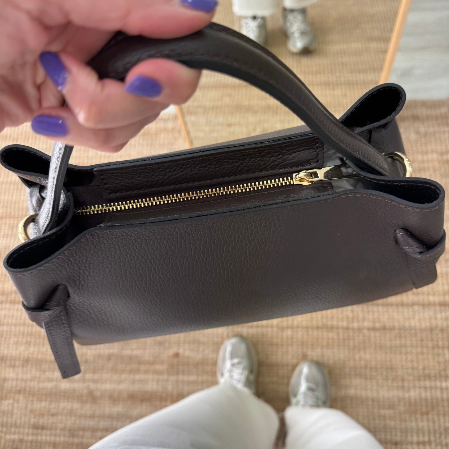 Bolso nudos marrón