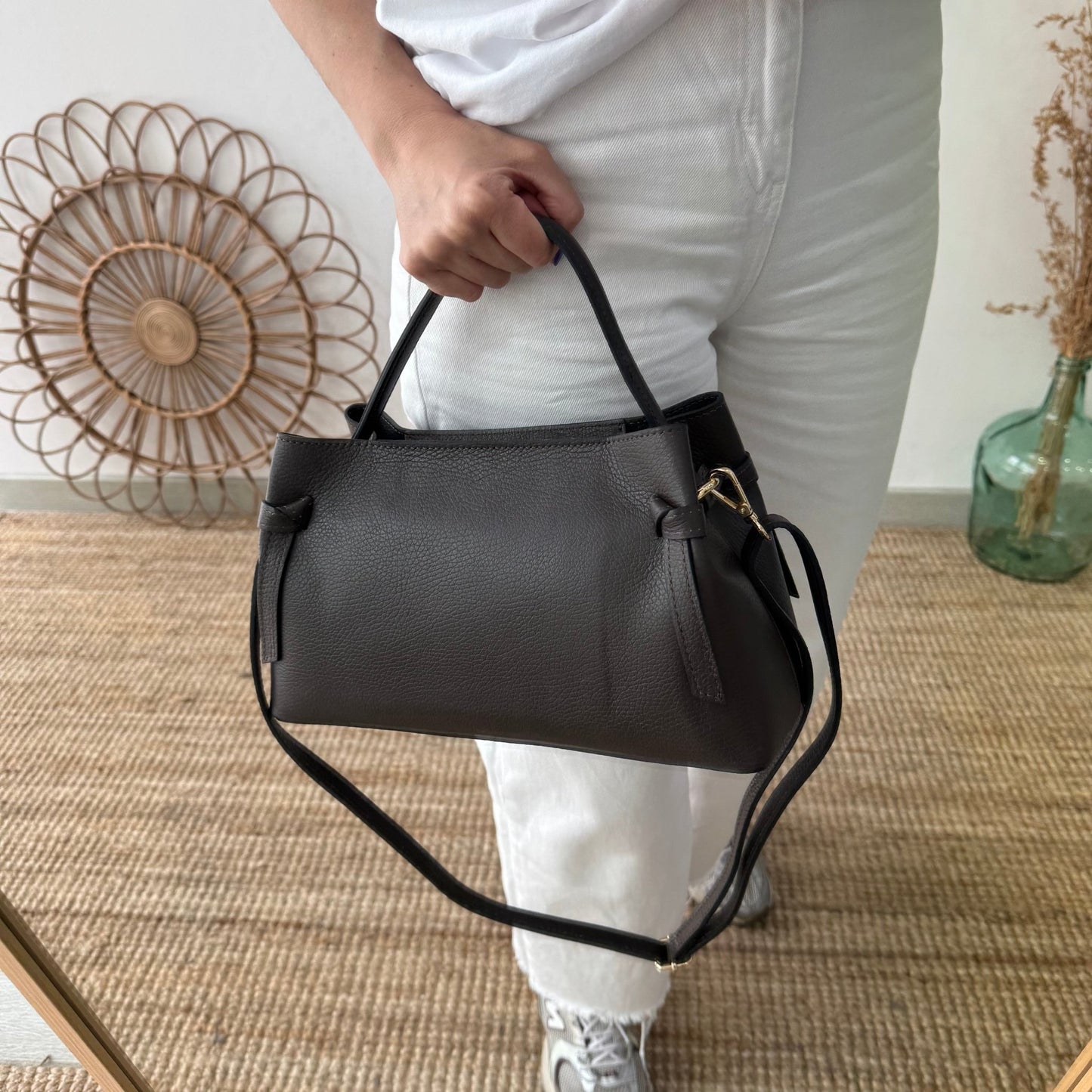 Bolso nudos marrón
