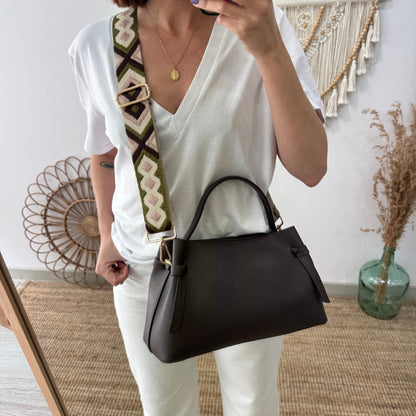 Bolso nudos marrón