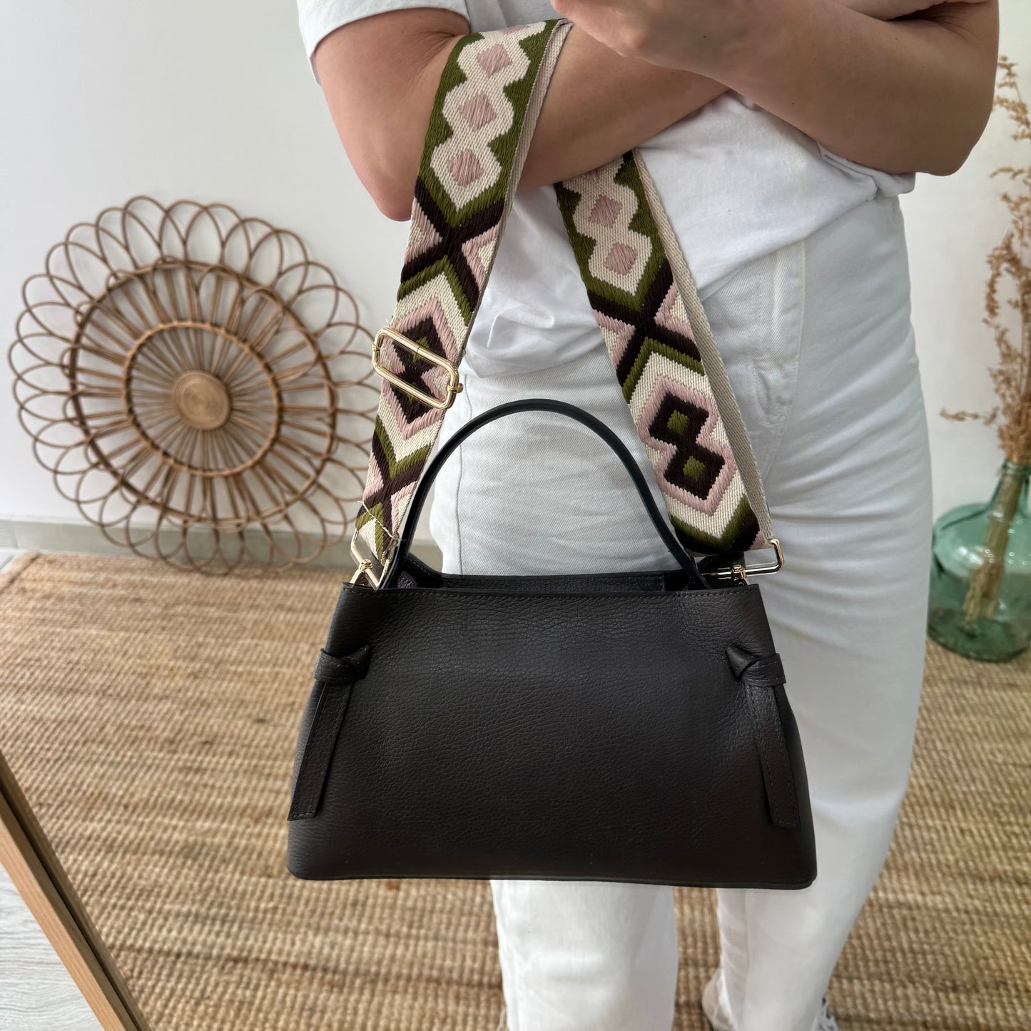 Bolso nudos marrón