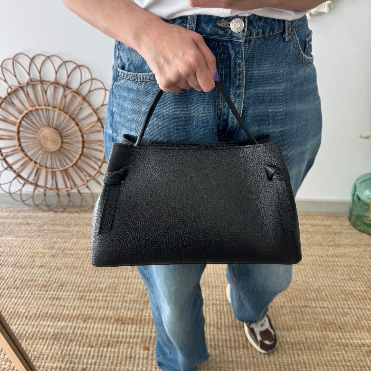 Bolso nudos negro