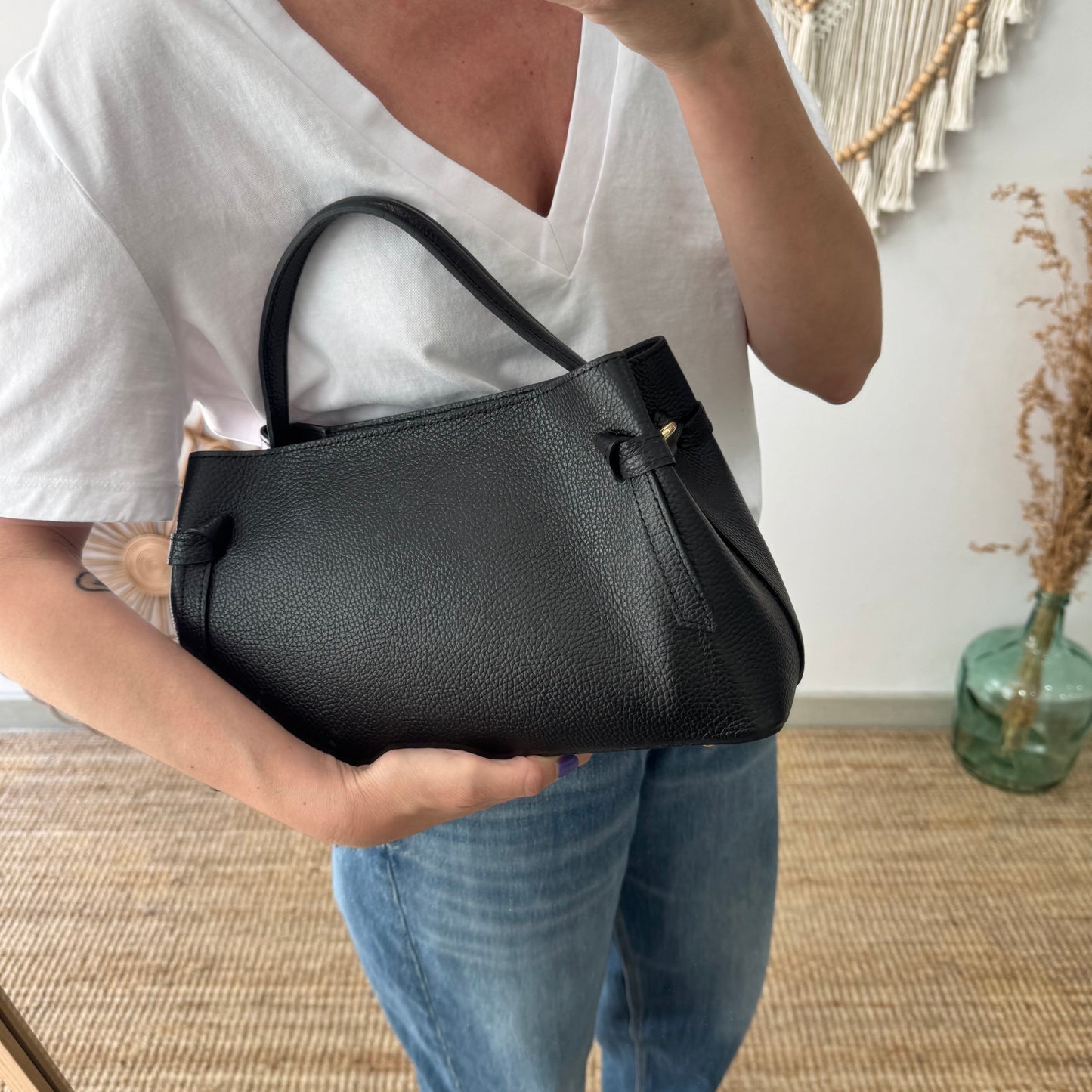 Bolso nudos negro