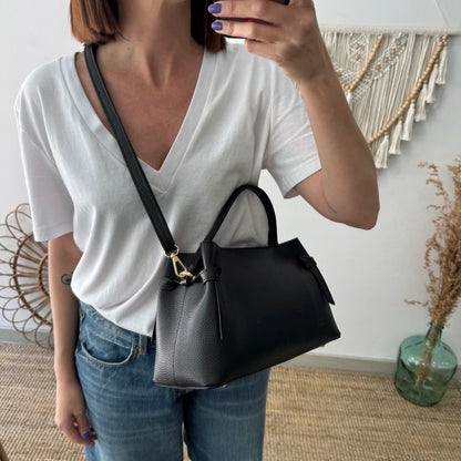 Bolso nudos negro