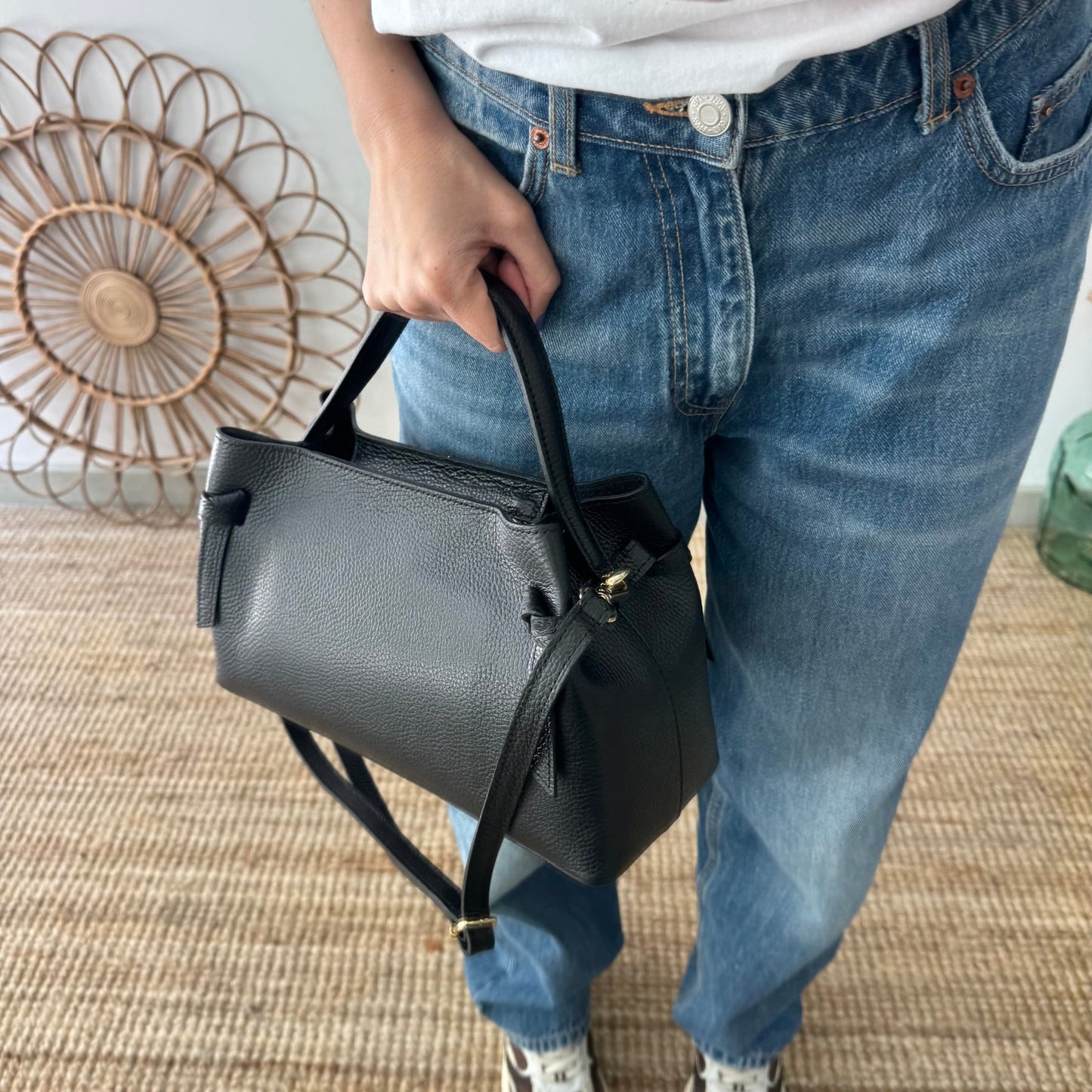 Bolso nudos negro