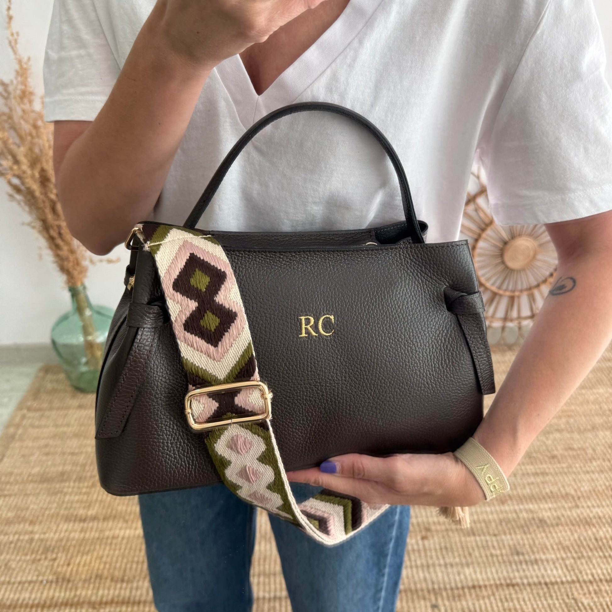 Bolso nudos marrón - Bubbleshopbcn