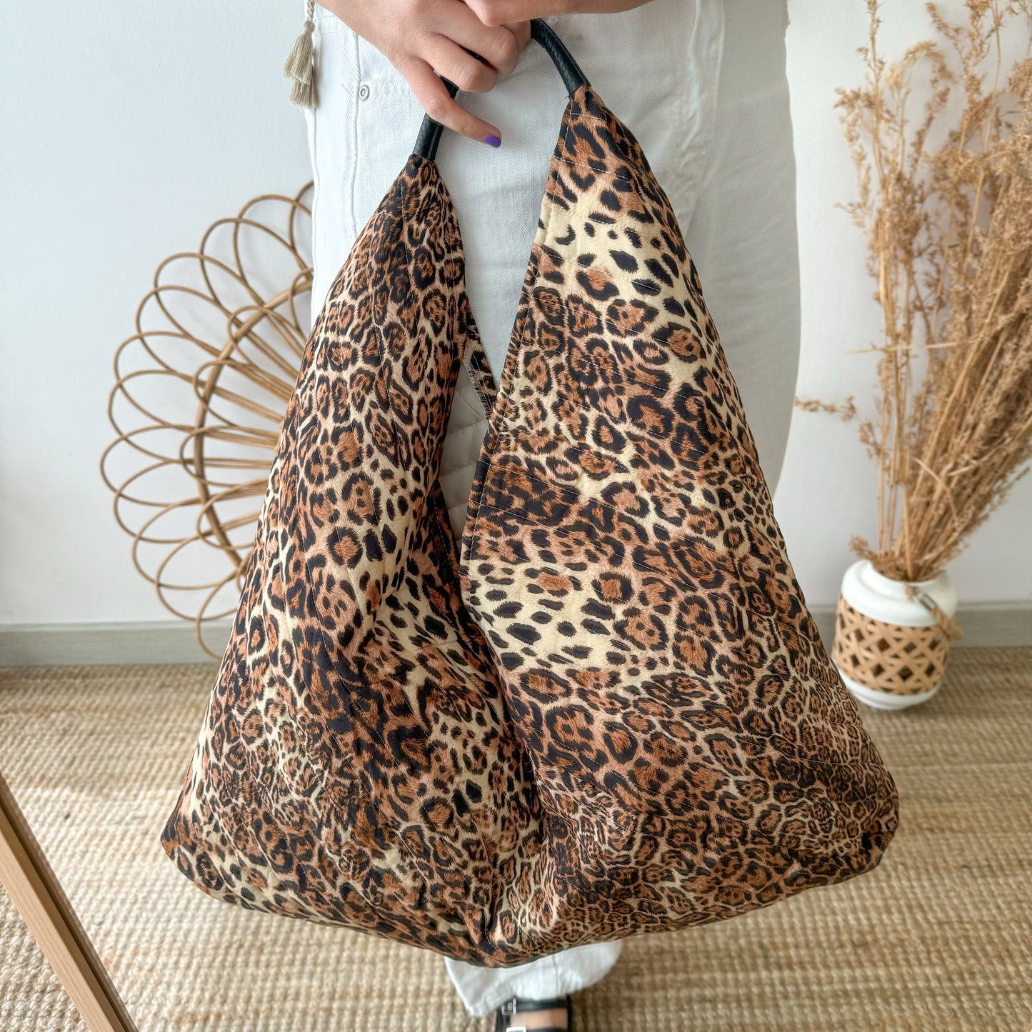 Bolso tela estampado animal print