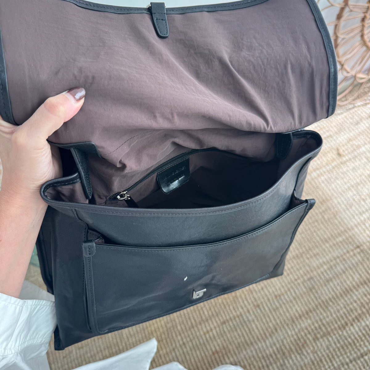 Bolso cartera grande negro