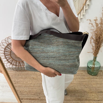 Bolso hobo trenzado camuflaje
