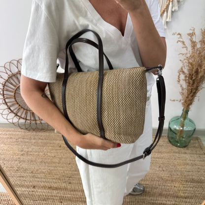 Bolso Shopper Trenzado taupe