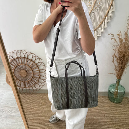 Bolso Shopper Trenzado camuflaje