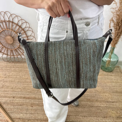 Bolso Shopper Trenzado camuflaje
