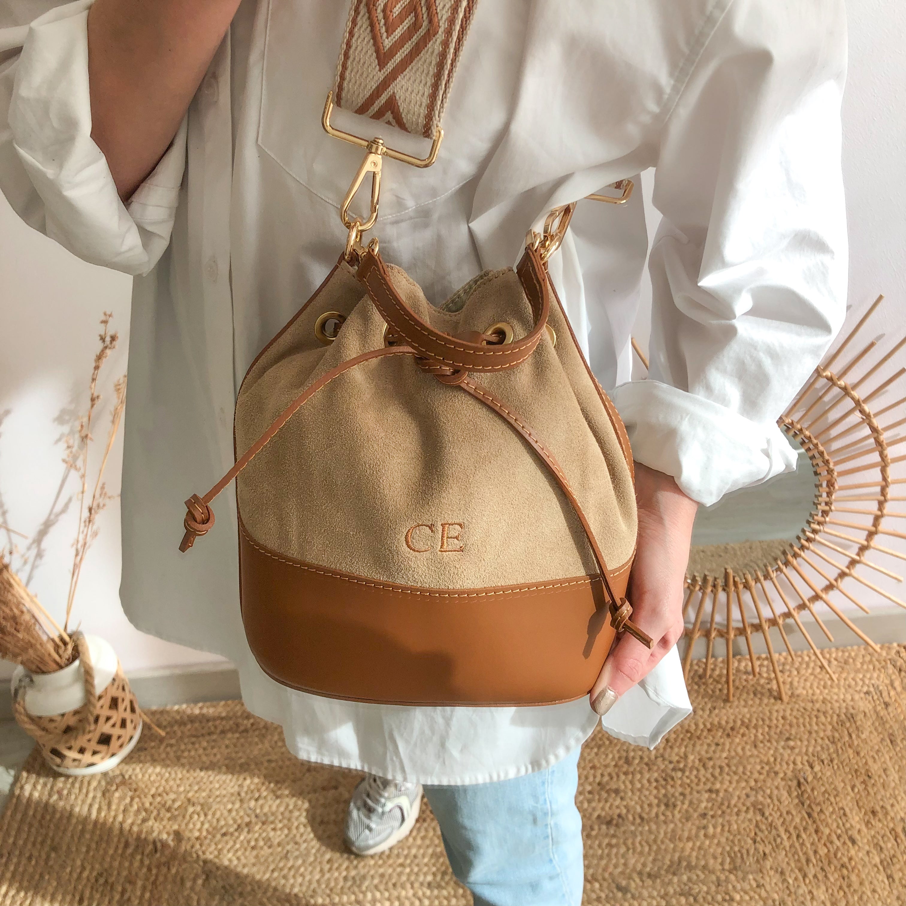 Bolso discount ante beige