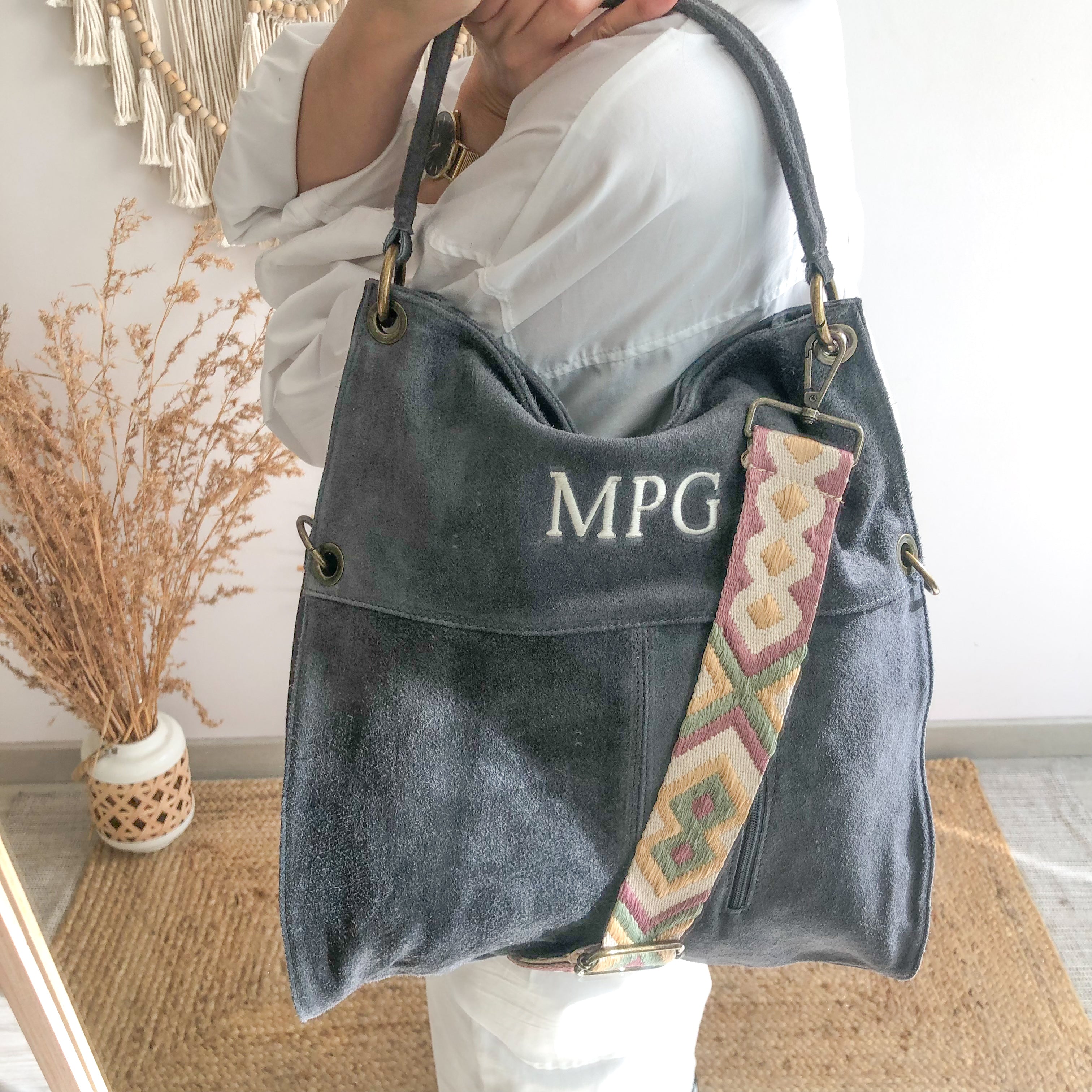 Bolso ante gris new arrivals