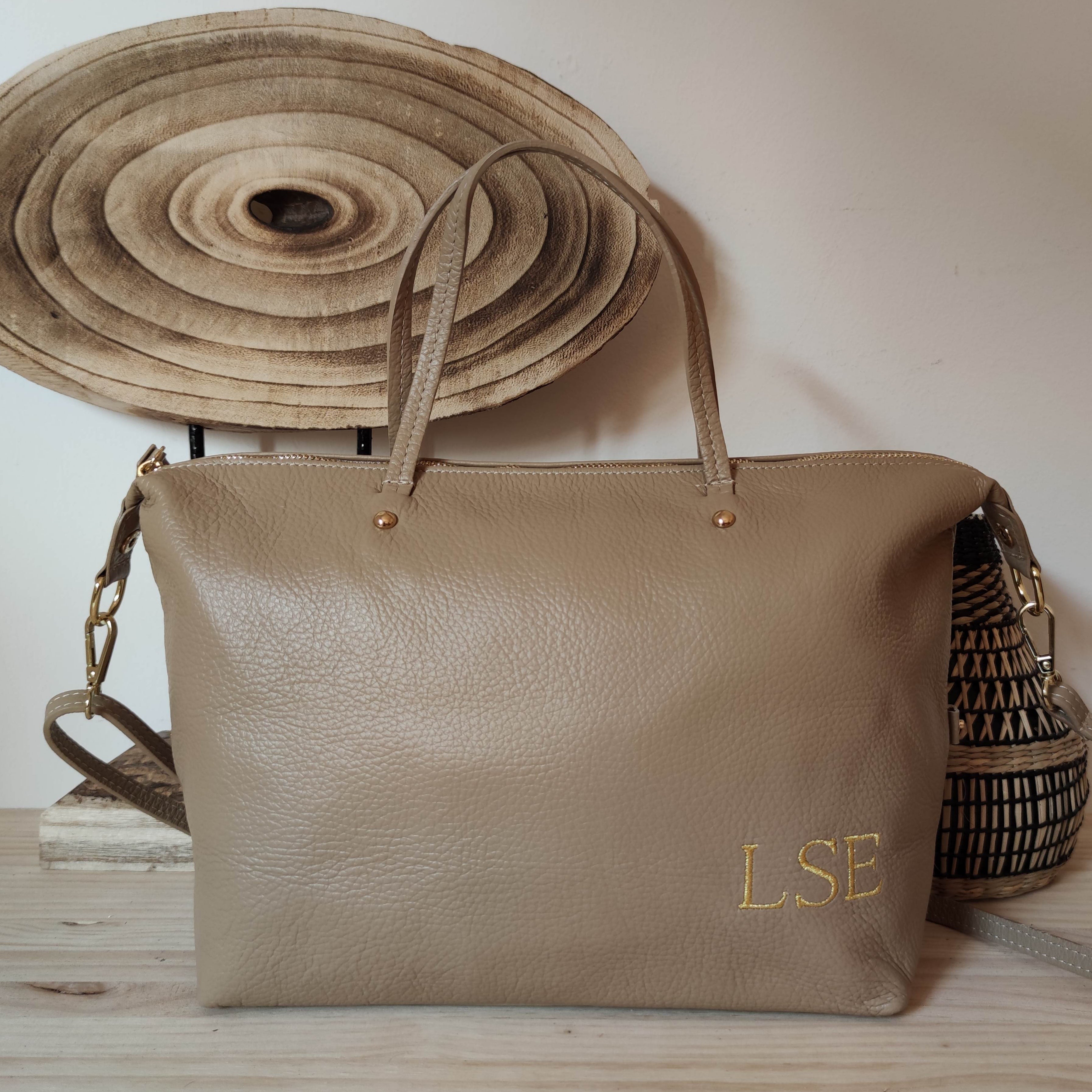 Bolso best sale granate piel